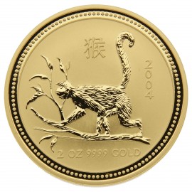 Details about  / Australien Australia 1 dollar 2004 Lunar Year of Monkey Silver 1 oz  Gold   №2