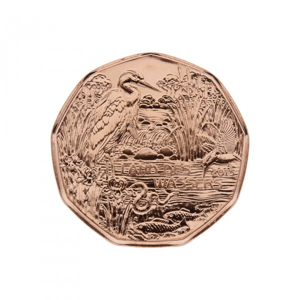 5 Euro Austria 2013 Copper Coin "Land des Wassers"